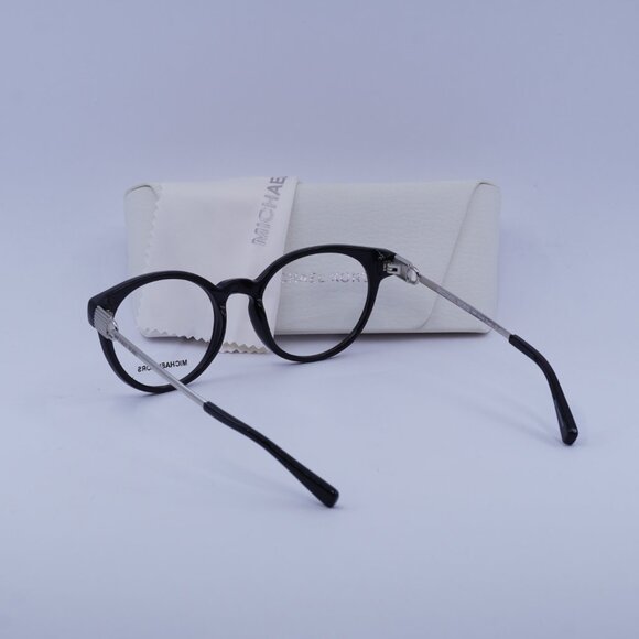 Michael Kors MK4048 3163 Kea Round Eyeglasses 51mm - Black/Silver - Picture 6 of 11